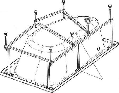Фото: Монтажный набор для ванны 160х100 Roca Welna ZRU9302999sk Roca в каталоге