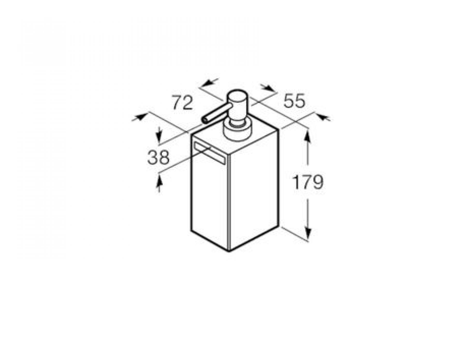 Фото: Дозатор для жидкого мыла Roca Rubik 816841024, черный матовый Roca в каталоге