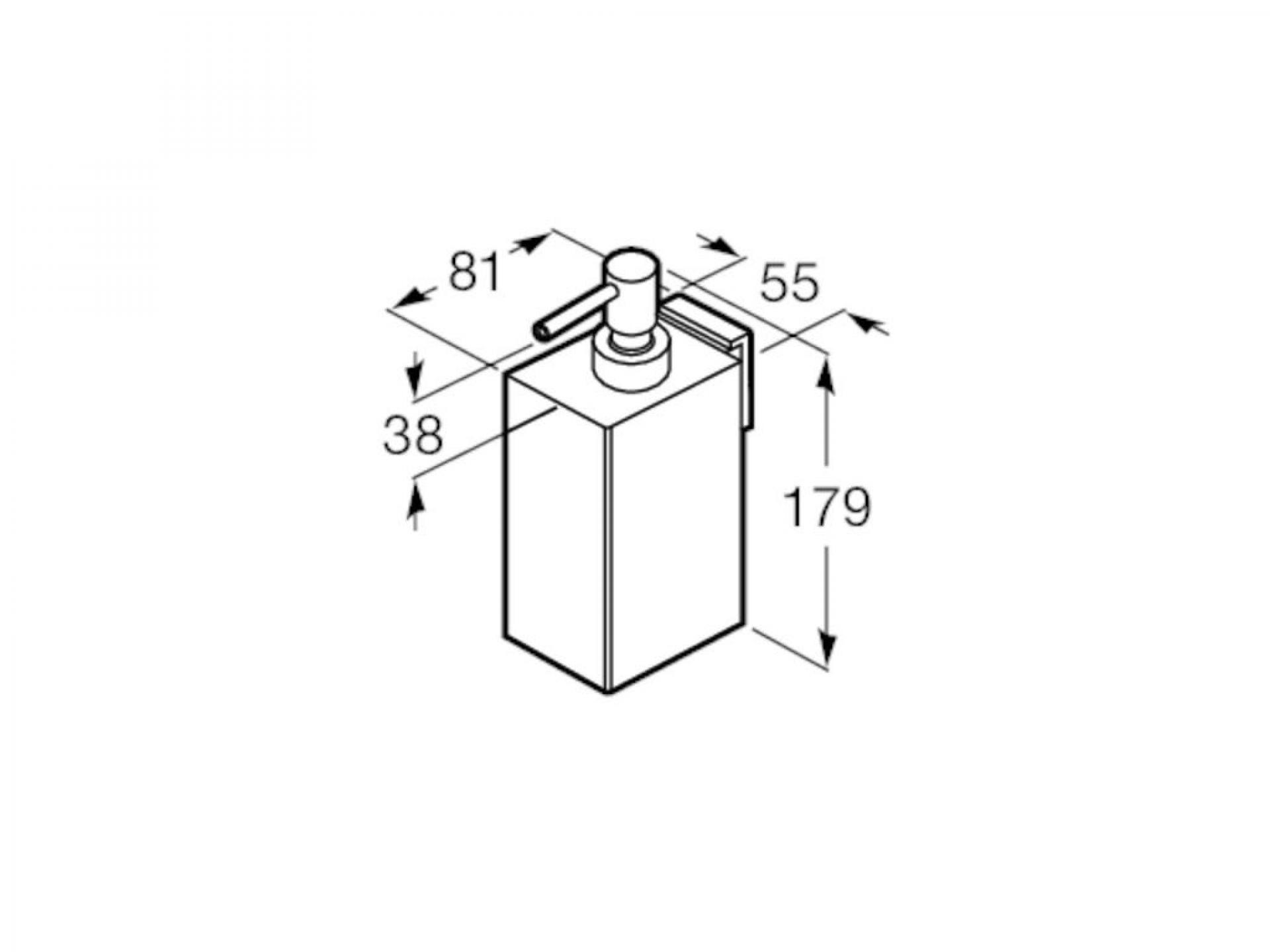 Фото: Дозатор для жидкого мыла Roca Rubik 816842001 Roca в каталоге
