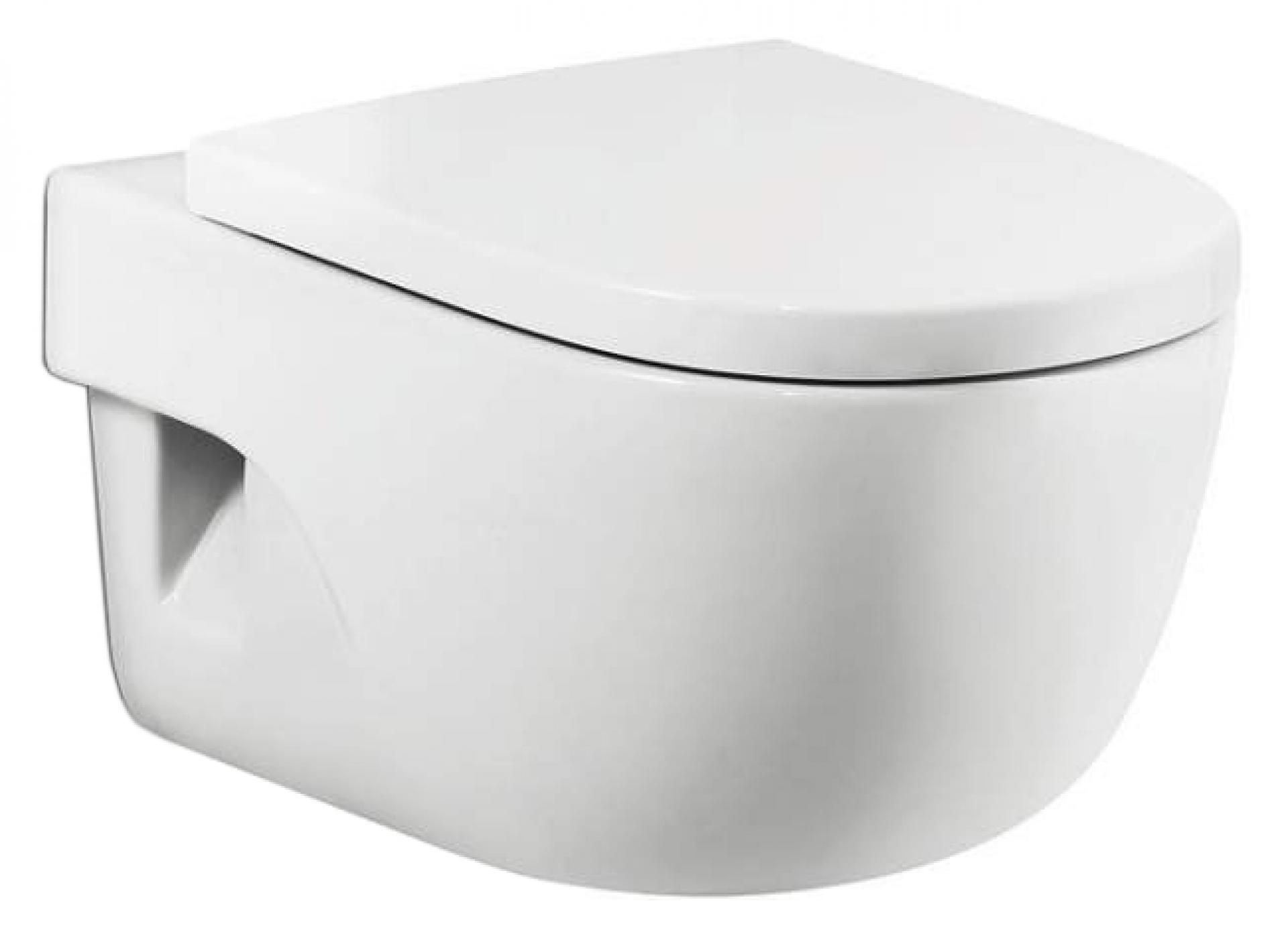 Комплект подвесной унитаз Roca Meridian белый + сиденье с микролифтом