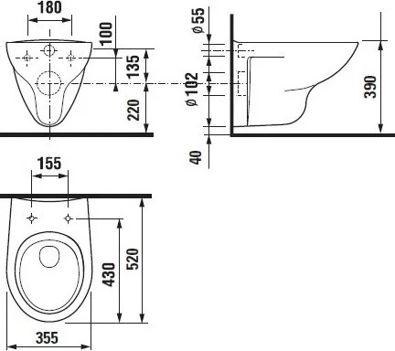 Фото: Инсталляция TECE c унитазом Roca Mateo 346200000, подвесной, сиденье микролифт, комплект Roca в каталоге