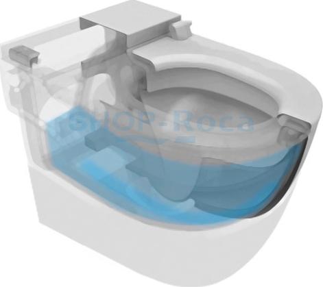 Фото: Унитаз напольный Roca Meridian In-Tank 893303000 с крышкой-сиденьем микролифт Roca в каталоге