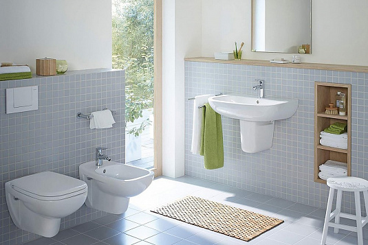 Фото: Унитаз подвесной Duravit D-code 45700900A1 безободковый Roca в каталоге