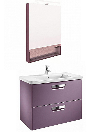 Фото: Комплект мебели 60 см Roca Gap фиолетовая, со светильником Roca в каталоге