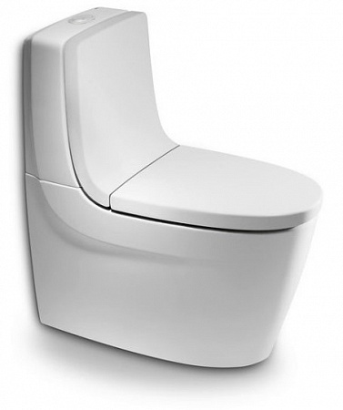 Фото: Крышка-сиденье для унитаза Roca Khroma 801652F6T микролифт, белая Roca в каталоге