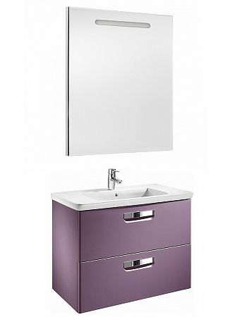 Фото: Комплект мебели 80 см Roca Gap фиолетовая, с подсветкой Roca в каталоге